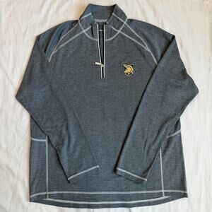 Tommy Bahama Army West Point, Dark Gray, Quarter Zip Up, Jacket- L